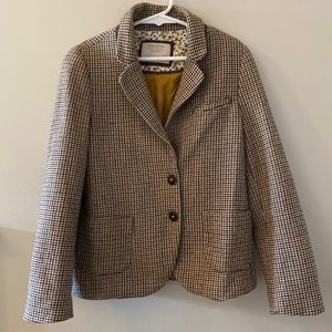 Zara Girls blazer size 7y/8y with lapel collar, elbow patches Back to School